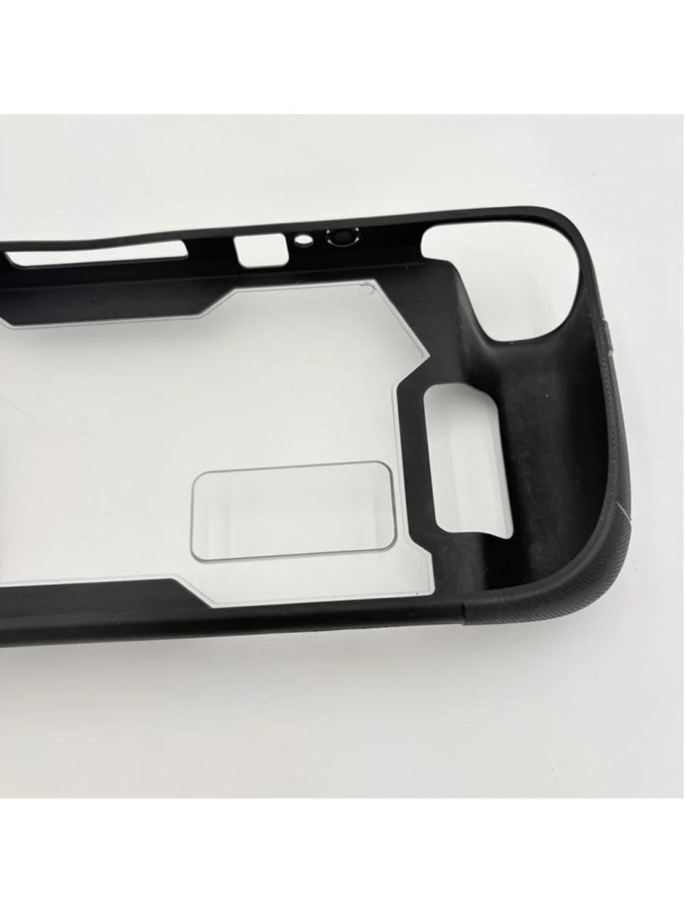 Nintendo Switch 2 Protective Grip Case Clear Back Kickstand Black Dockable